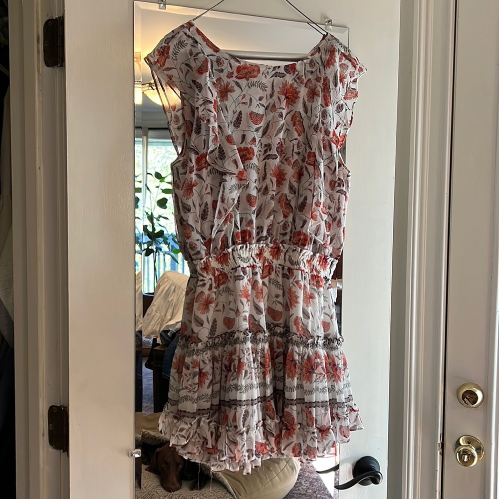 Misa flutter sleeve mini dress